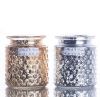 exquisite electroplated glass candle jar